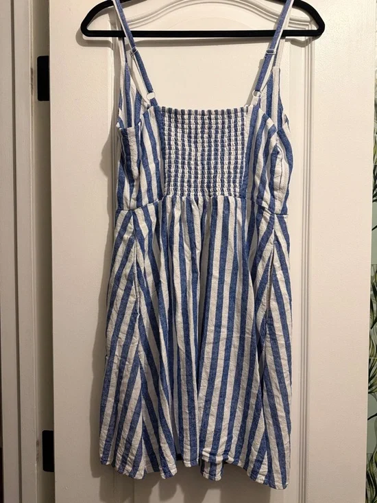 Old Navy Blue and White Striped Sundress - Picture 3 of 3